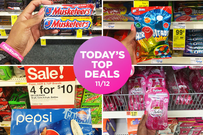 Today's Top Deals: FREE Candy, Cheap Razors, Laundry Detergent, & More!