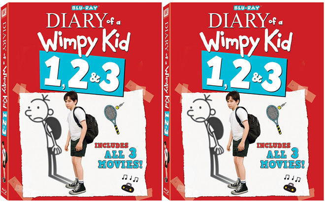 $9.99 (Reg $30) Diary of a Wimpy Kid 1, 2 & 3 Blu Ray