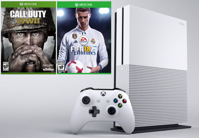 40% Off Xbox One S Console & 2 Games + FREE Shipping