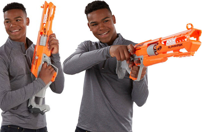 $18.97 (Reg $30) Nerf AlphaHawk Blaster + FREE Pickup