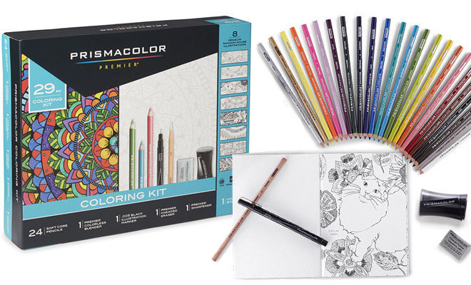 *HOT* $10.79 (Reg $35) Prismacolor Adult Coloring Kit + FREE Shipping