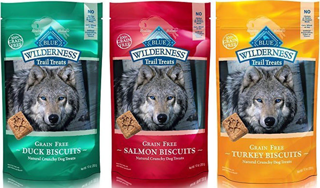 *HOT* $6.62 Three BLUE Wilderness Grain Free Crunchy Dog Treats