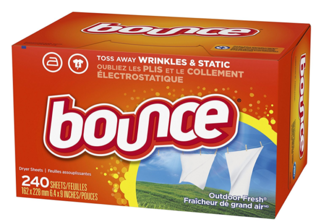 $5.99 (Reg $9) Bounce Dryer Sheets 240-Count Box + FREE Shipping
