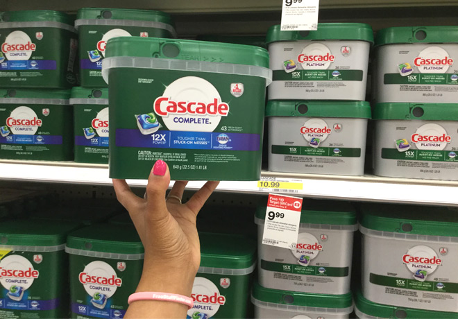 $6.57 (Reg $11) Cascade Dishwasher Detergent at Target