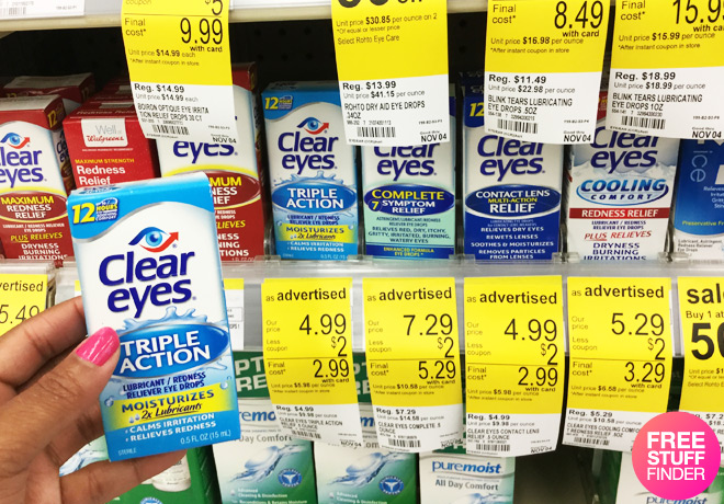 $2.49 (Reg $5) Clear Eyes Eye Drops at Walgreens