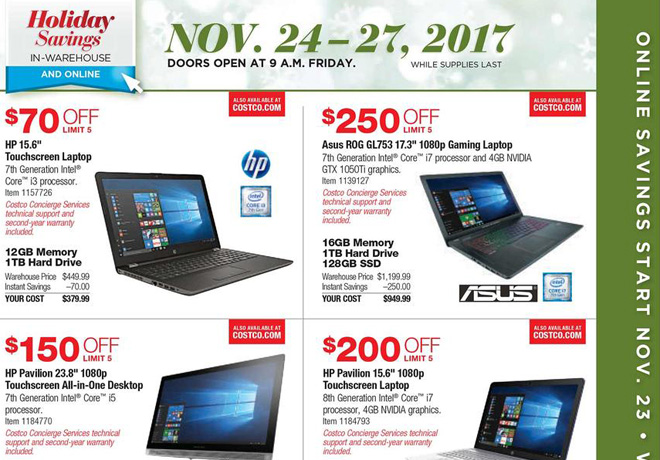 *HOT* Costco Black Friday Ad (11/24-11/27)