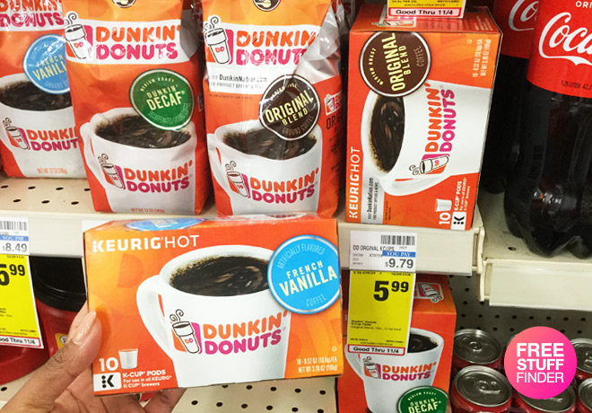 $0.52 Per K-Cup Dunkin' Donuts Coffee at CVS