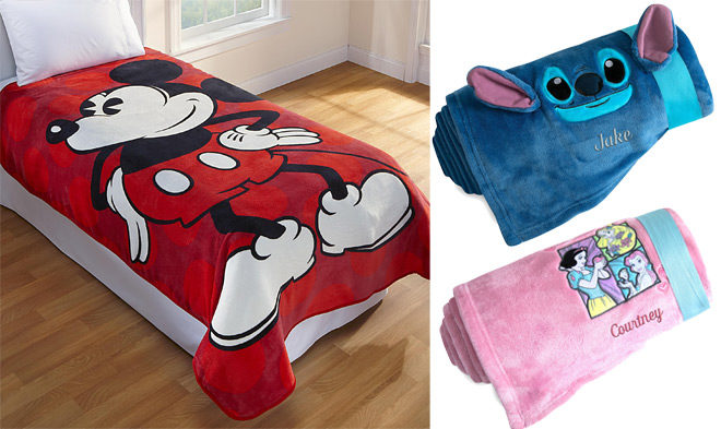 *HOT* $10 (Reg $20) Disney Store Fleece Throws + $1 Personalization