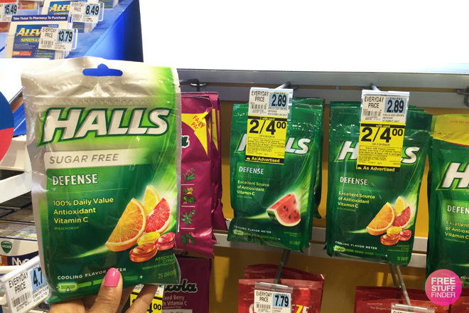 $1 (Reg $2.89) Halls Cough Drops at Rite Aid