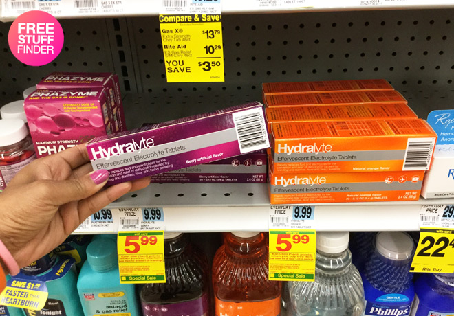 2 FREE Hydralyte Electrolyte Tablets or Solutions at Rite Aid + $2.02 Moneymaker