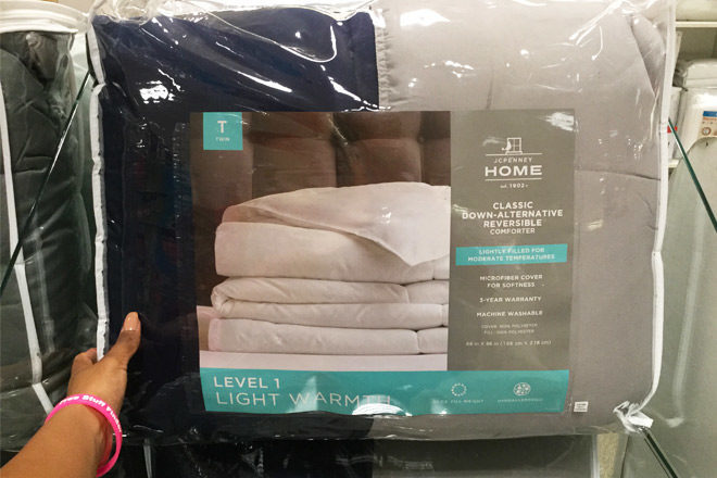 $34.99 (Reg $120) ANY Size Down Alternative Reversible Comforter + FREE Pickup