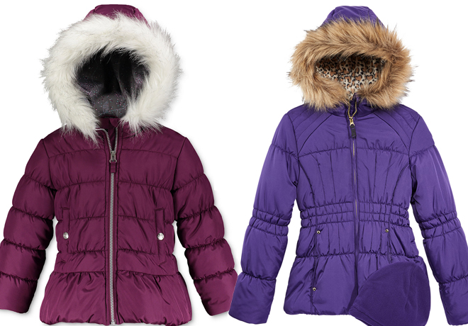 *HOT* $19.99 (Reg $85) Girls' Weathertamer Hooded Puffer + FREE Pickup