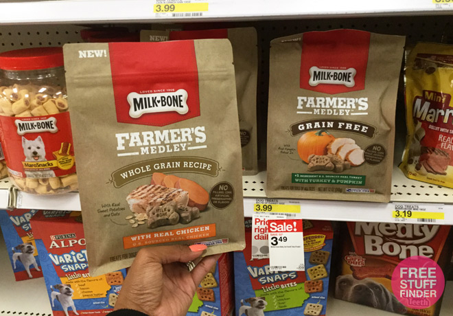 $0.79 (Reg $4) Milk Bone Farmer’s Medley Dog Treats at Target