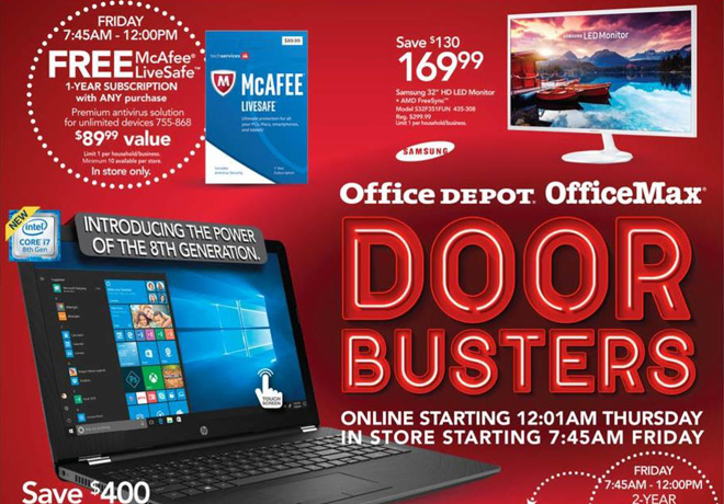 *HOT* Office Depot/Office Max Black Friday Ad (11/23-11/24)