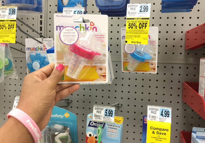 $0.74 (Reg $3) Munchkin Liquid Medicine Dispenser at Rite Aid