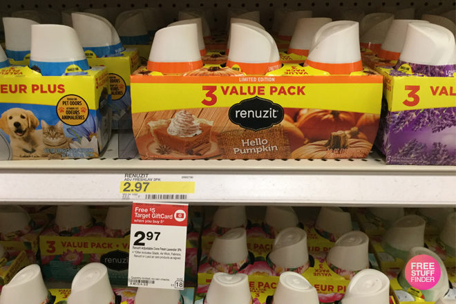 $1.37 (Reg $3) Renuzit Pumpkin Cones 3-Pack at Target