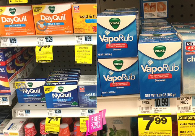 $3.99 (Reg $11) DayQuil, NyQuil & VapoRub at Rite Aid (Print Now!)