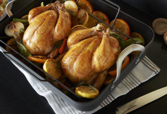 $29 (Reg $170) Calphalon 5-Piece Turkey Roaster Set + FREE Shipping (Today Only)