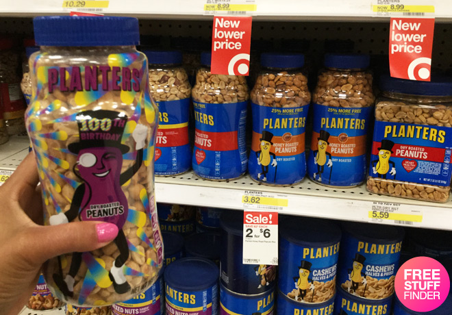 $2.50 (Reg $3.62) Planters Dry Roasted Peanuts at Target