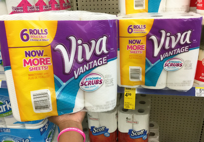 $2.99 (Reg $7) Viva Paper Towels (6 rls) at Walgreens