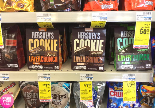 $1.25 (Reg $5) Hershey's Cookie Layer Crunch at CVS (Print Now!)