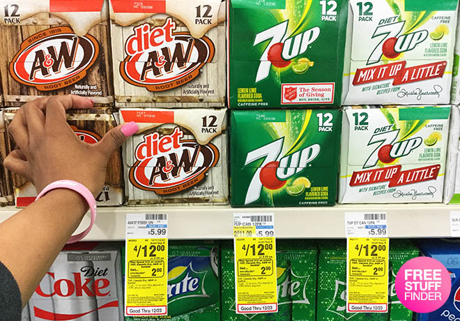 *HOT* $2.50 (Reg $6) 7Up, Canada Dry or A&W (12 Pack) at CVS