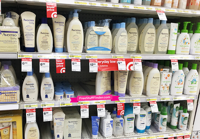 $3.99 (Reg $7) Aveeno Baby Products at Target