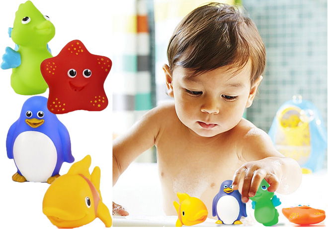 $3.60 (Reg $6.49) Munchkin 4-Pack Bath Toys