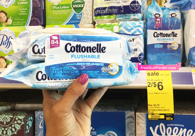 $2.50 (Reg $5) Cottonelle Flushable Wipes at Walgreens (Print Now!)