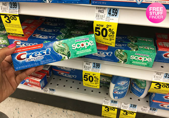 FREE Crest Toothpaste at Rite Aid