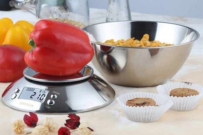 $12.99 (Reg $70) Digital Stainless Steel Kitchen Scale & Bowl Set