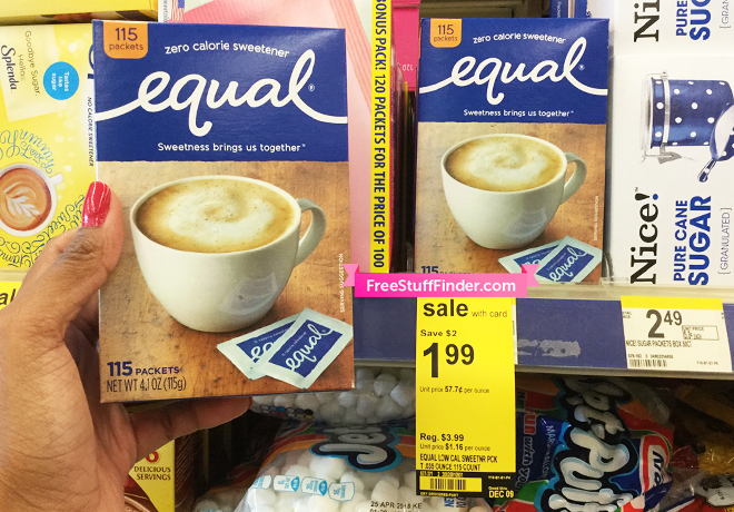 $0.99 (Reg $4) Equal Sweetener at Walgreens