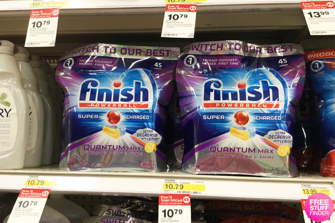 *HOT* $3.13 (Reg $10.79) Finish Quantum Max Dishwasher Pods at Target