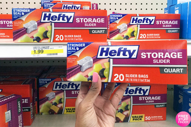 $0.99 (Reg $2) Hefty Storage Slider Bags at Target (Print Now!)