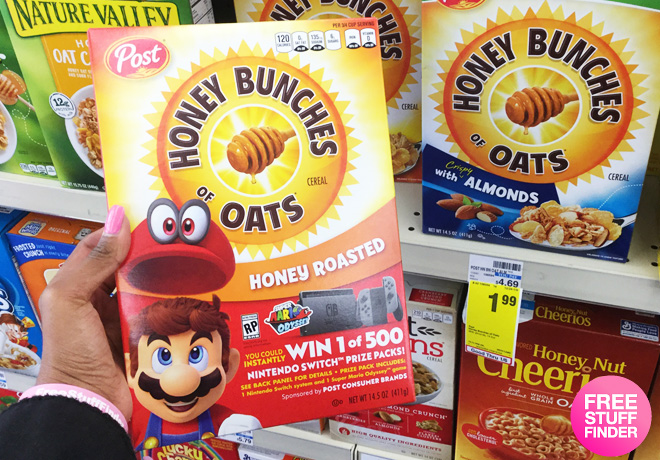 $1.24 (Reg $5) Honey Bunches of Oats Honey Roasted Cereal at CVS