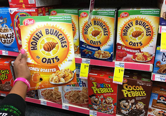 FREE Post Honey Bunches of Oats Honey Roasted Cereal (11-16 oz) at CVS