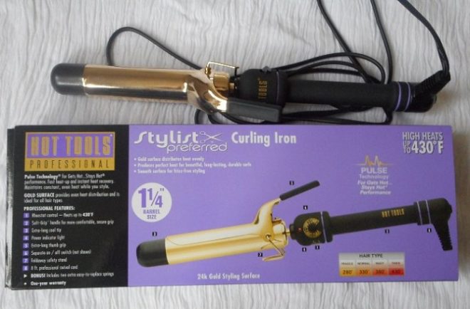 $31.99 (Reg $50) Hot Tools 24K Gold Curling Iron + FREE Styling Tool