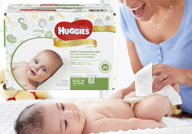$8.55 Huggies 552-Count Unscented Wipes + FREE Shipping