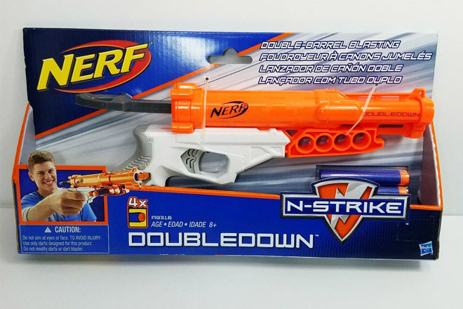 *HOT* $6.44 (Reg $17.89) Nerf N-Strike DoubleDown Blaster + FREE Pickup