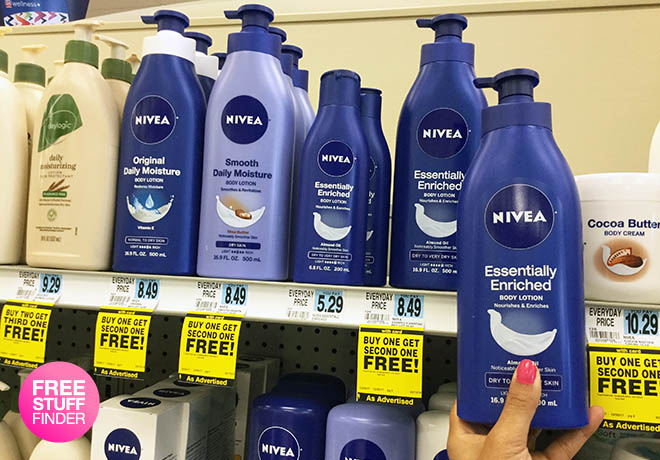 $3.50 (Reg $8.49) Nivea Essentially Enriched Body Lotion at Rite Aid