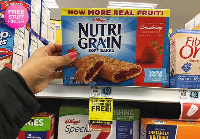 $1.40 (Reg $4.29) Nutri-Grain Bars at Rite Aid