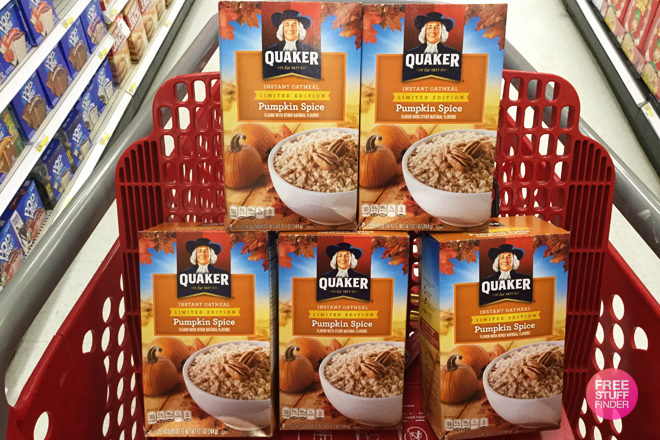 *HOT* 50% Off Quaker Pumpkin Spice Instant Oatmeal at Target