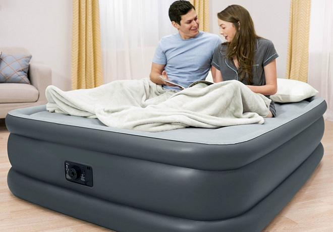 $34.99 Intex Queen Airbed with Built-In Pump + FREE Shipping