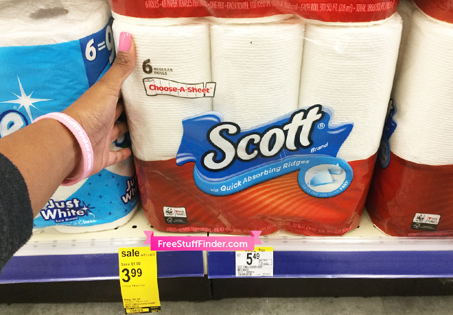 $0.54 Per Roll Scott Paper Towels at Walgreens (Print Now!)