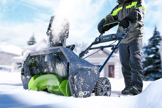 *HOT* $219 (Reg $449) GreenWorks Cordless Snow Thrower + FREE Shipping