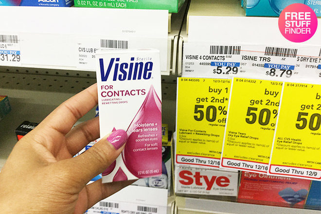 *HOT* $2.47 (Reg $5.29) Visine Contact Drops at CVS