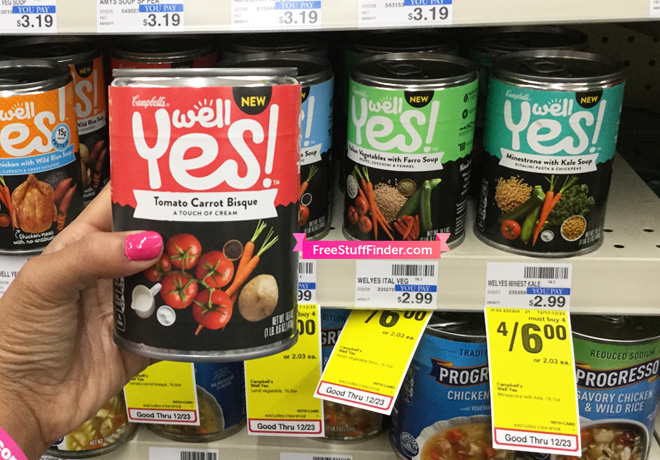 $0.75 (Reg $3) Campbell's Well Yes! Soup at CVS (Print Now!)