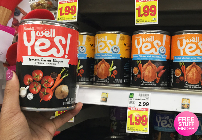 $0.99 (Reg $3) Campbell's Well Yes! Soup at Kroger & Affiliate Stores (Print Now!)