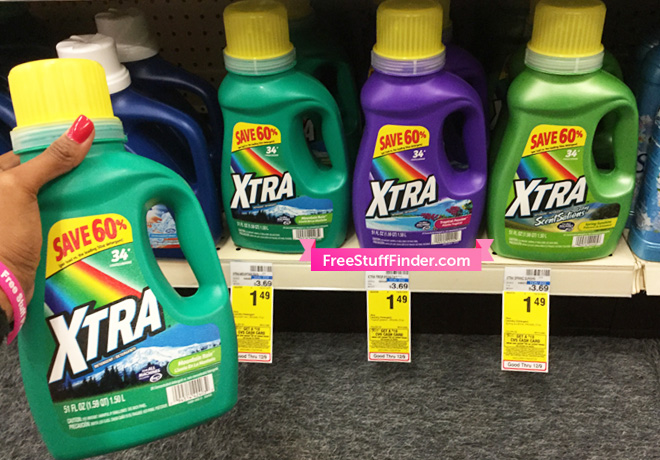 $1.49 (Reg $4) Xtra Laundry Detergent at CVS (No Coupon Needed!)