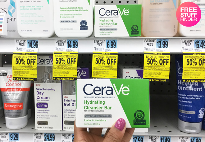 $2.74 (Reg $7) Cerave Hydrating Cleanser Bar at Rite Aid